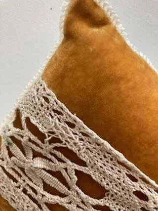 Velvet & Lace Accent Pillow