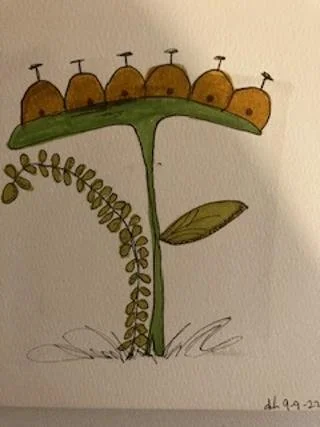 Whimsical Botanical Art Print #6