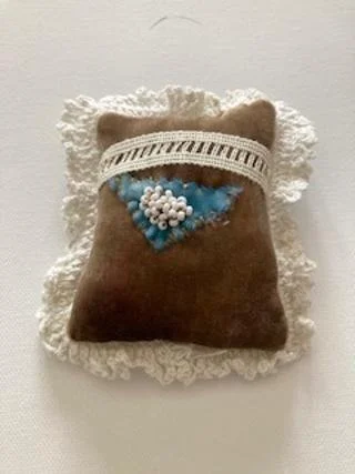 Vintage Inspired Velvet Pillow