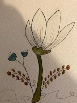 Blossom Serenity Watercolor # 29