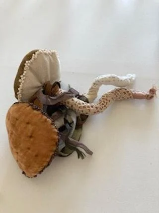 Handcrafted Velvet Mushroom Decor