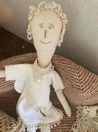 Handcrafted Vintage-Inspired Cloth Doll - Mable