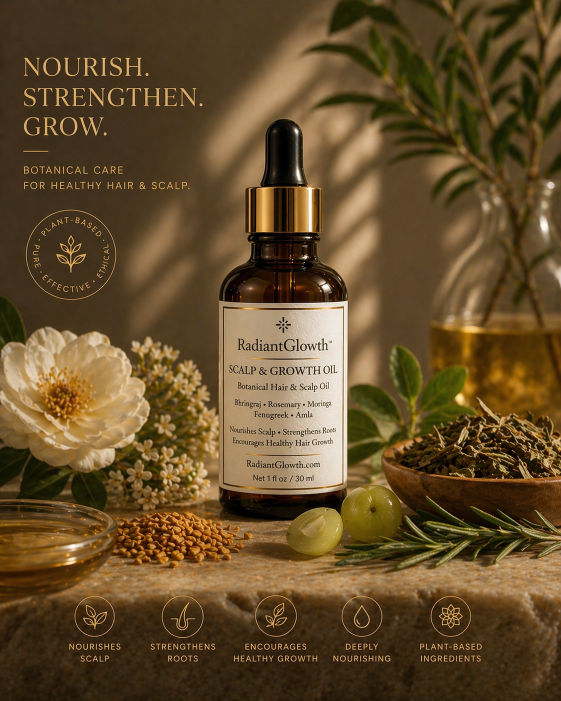 Radiant Glowth Scalp & Growth Oil