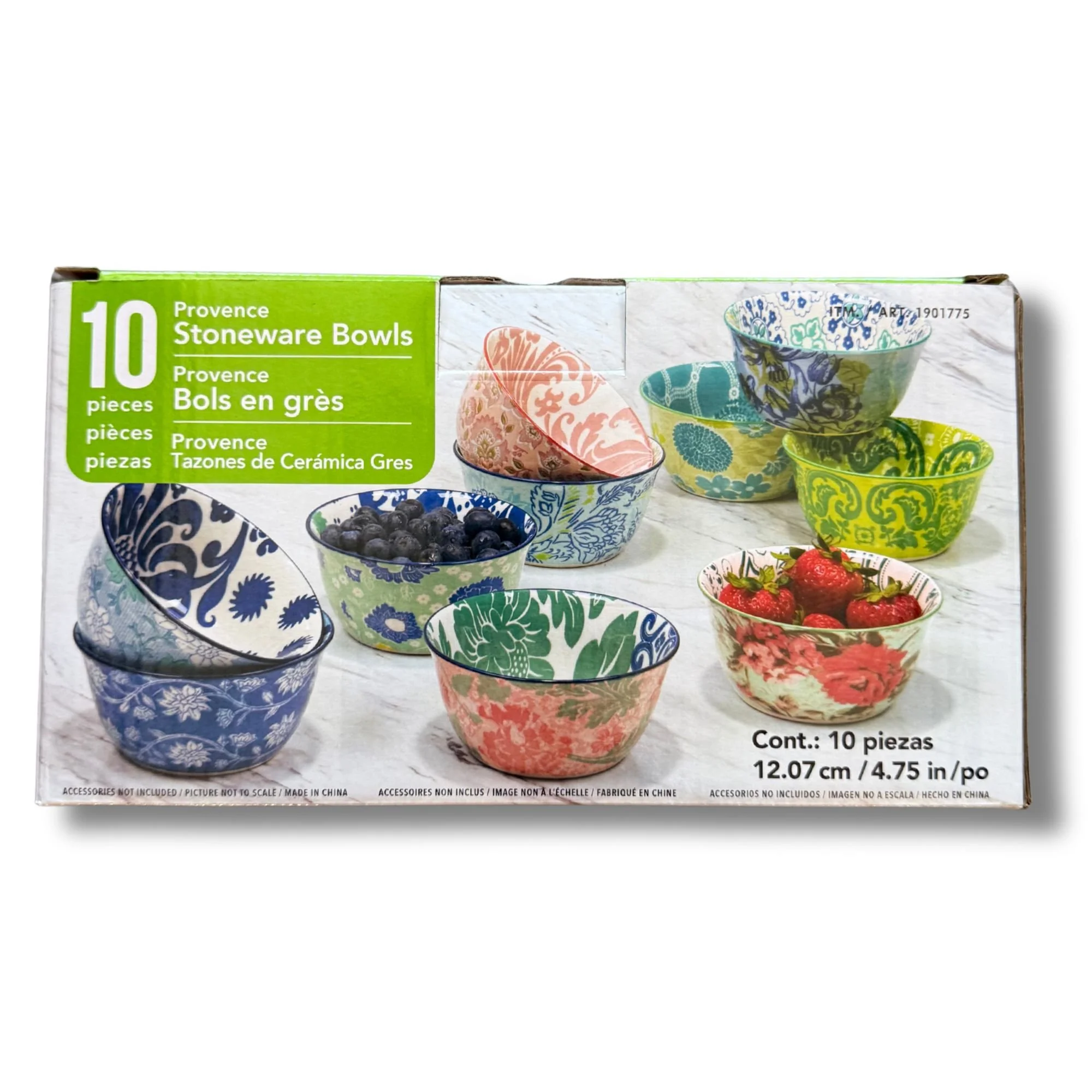 Provence Stoneware Bowls (10 Piece Set)