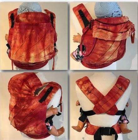 15" Hand-dyed full buckle carrier
