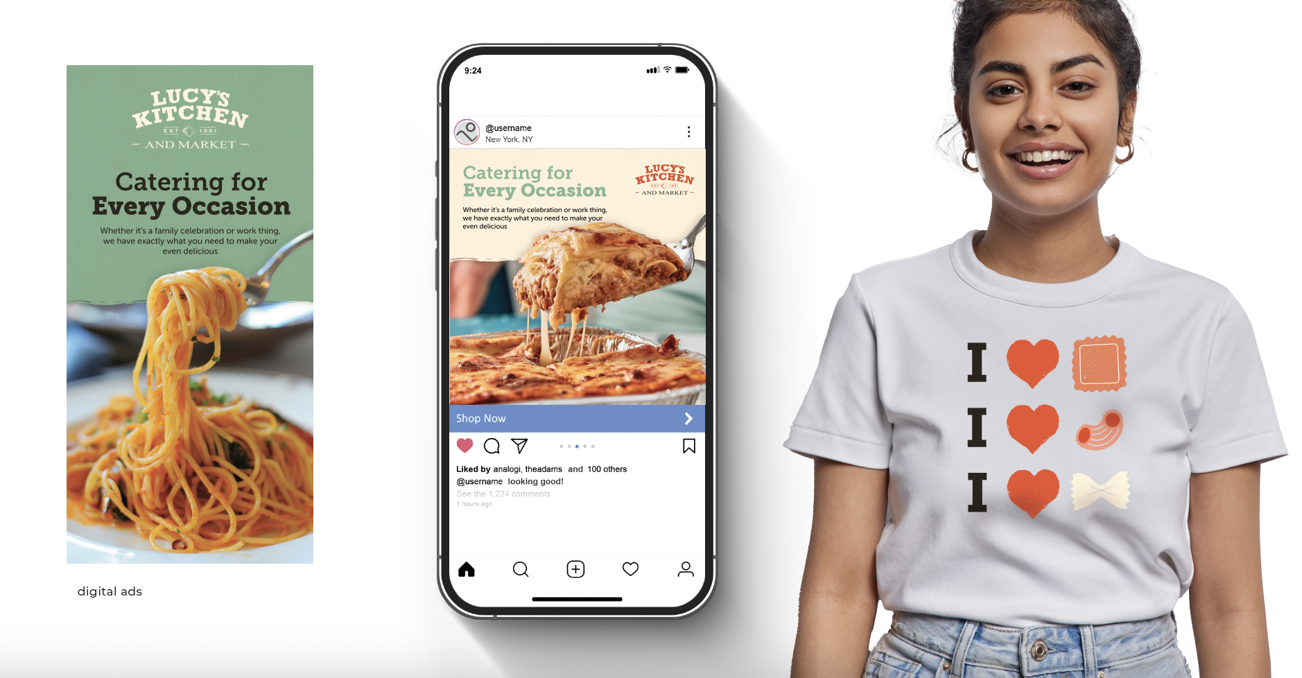 Digital media templates and t-shirt design