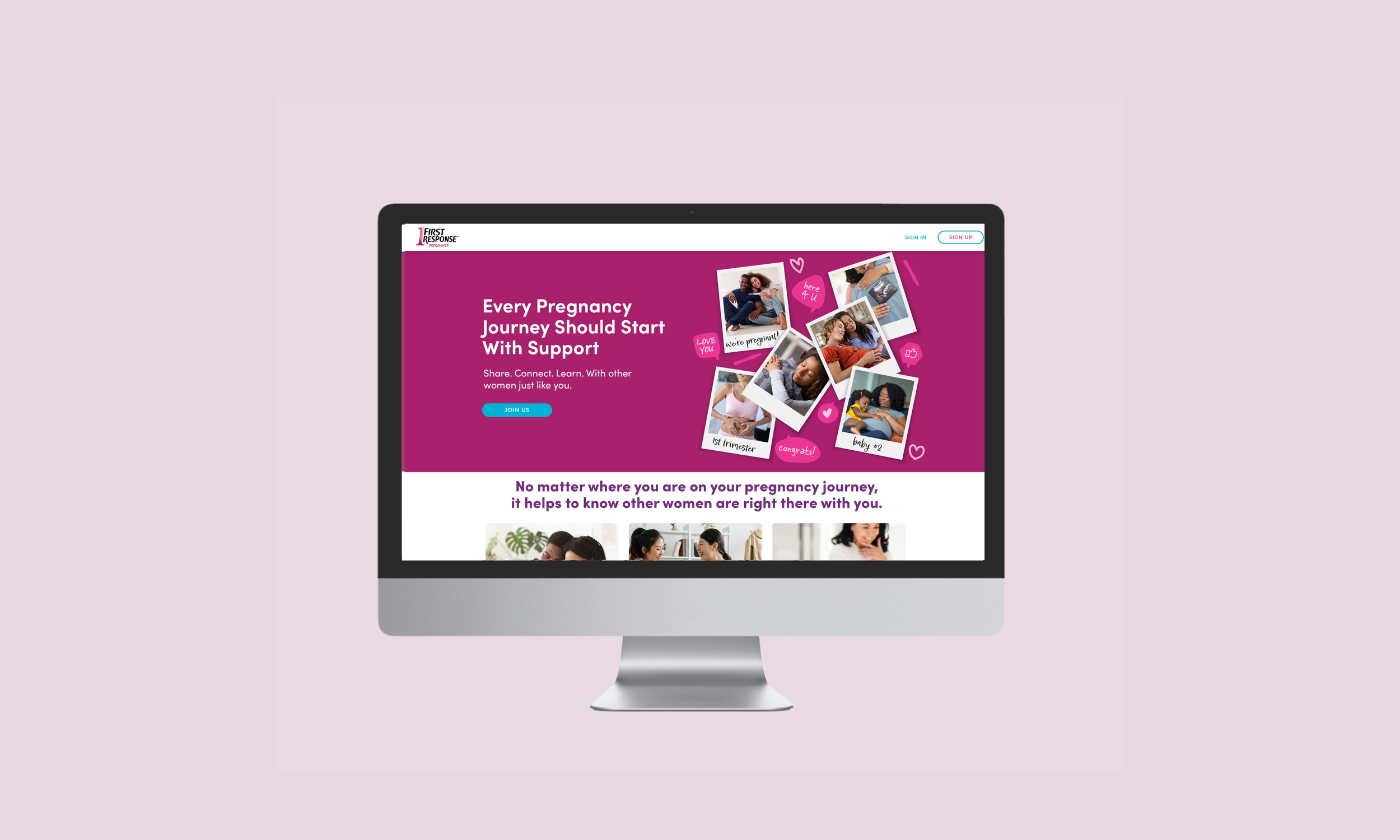 1st response community website design