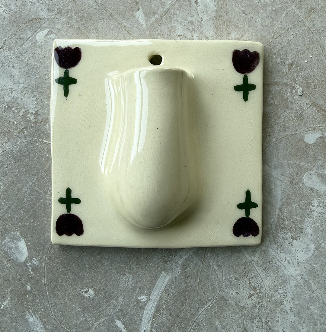 Tulip Fields Square Wall Vase