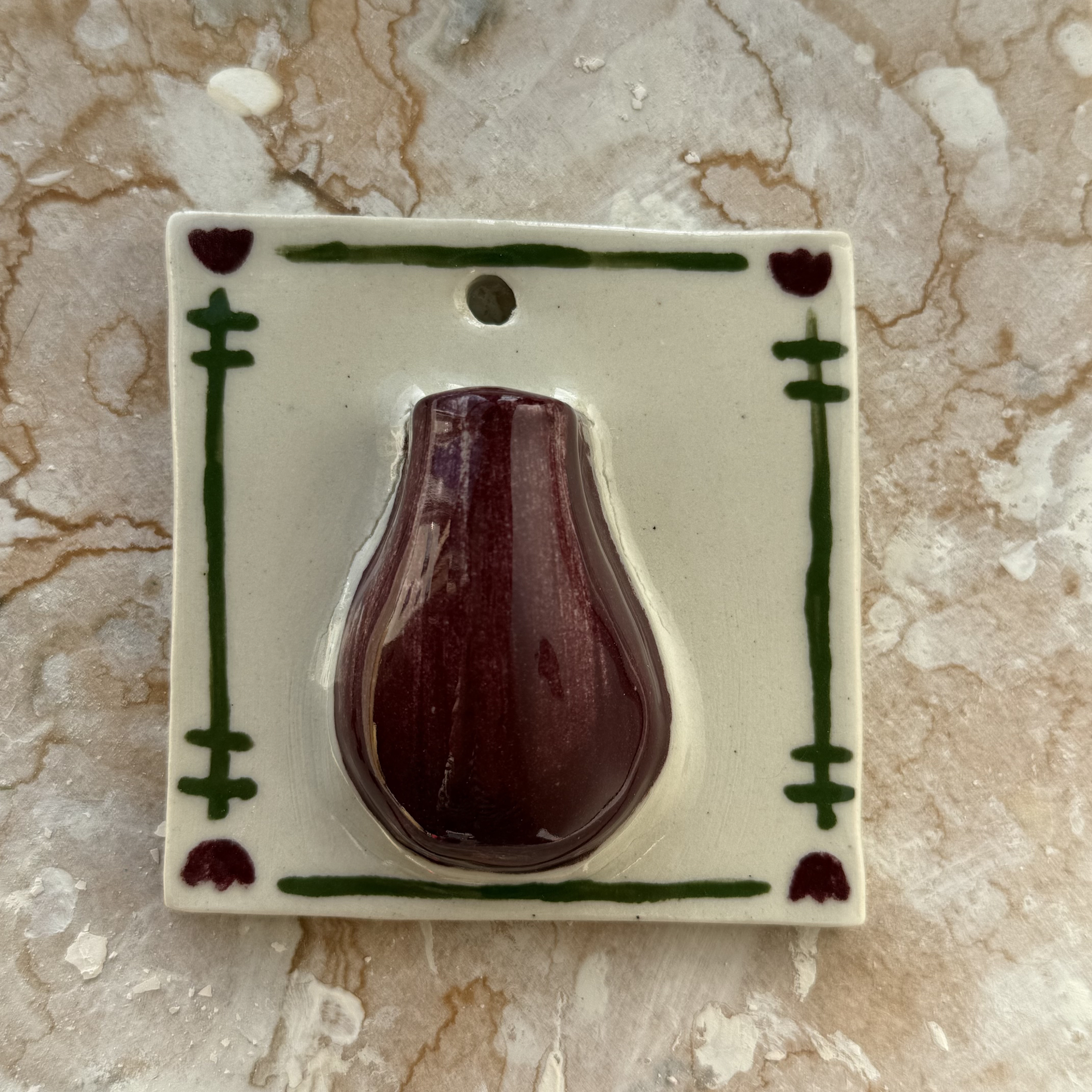 Tulip Fields Wall Vase - Firing Variation