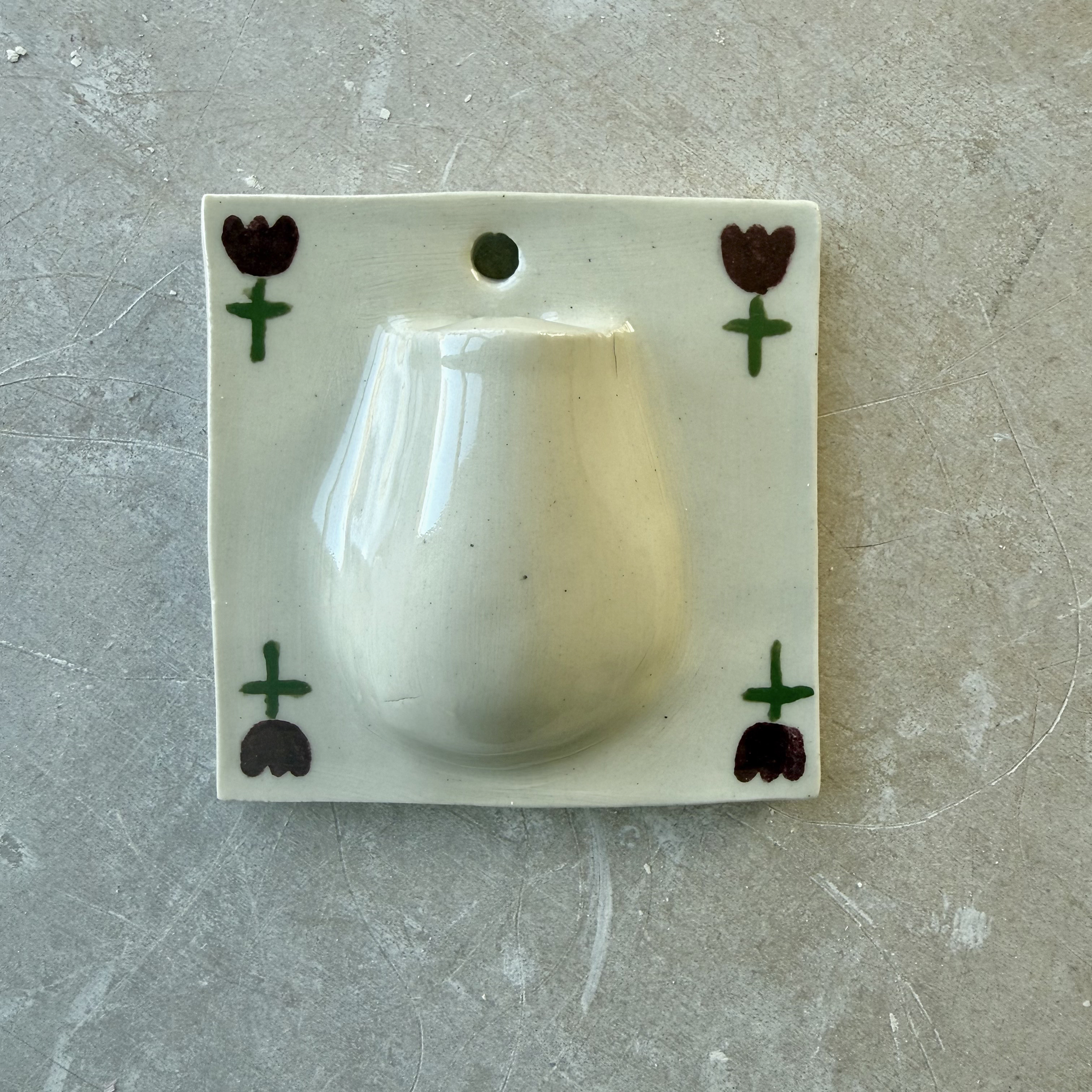 Tulip Fields Wall Vase - Firing Variation