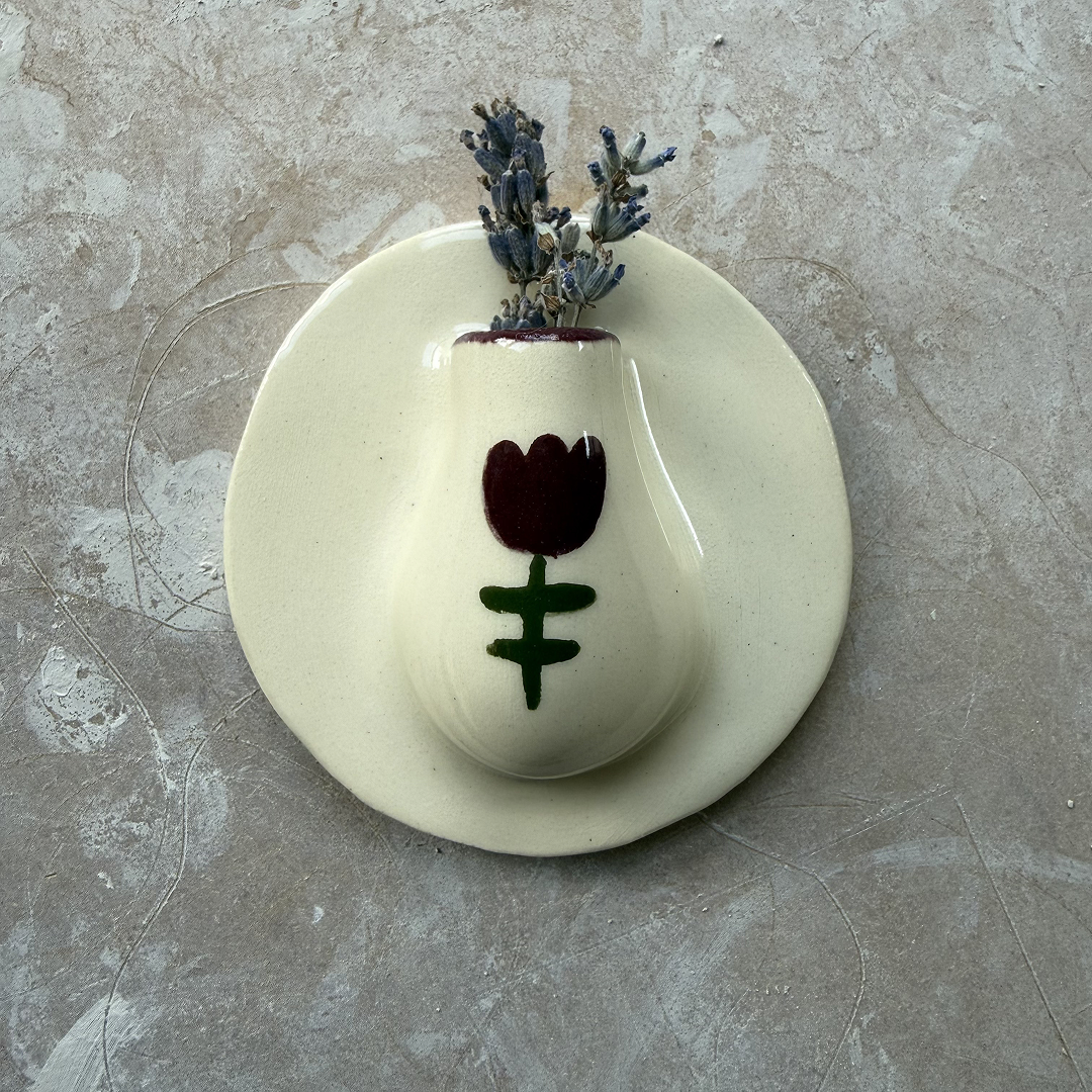 Tulip Fields wall vase