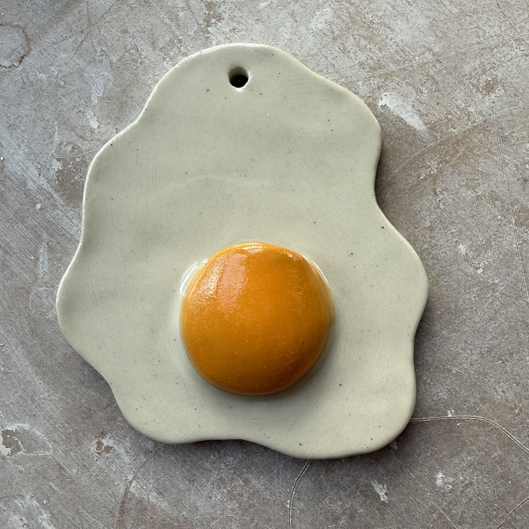 Sunny Side Up Egg Wall Vase