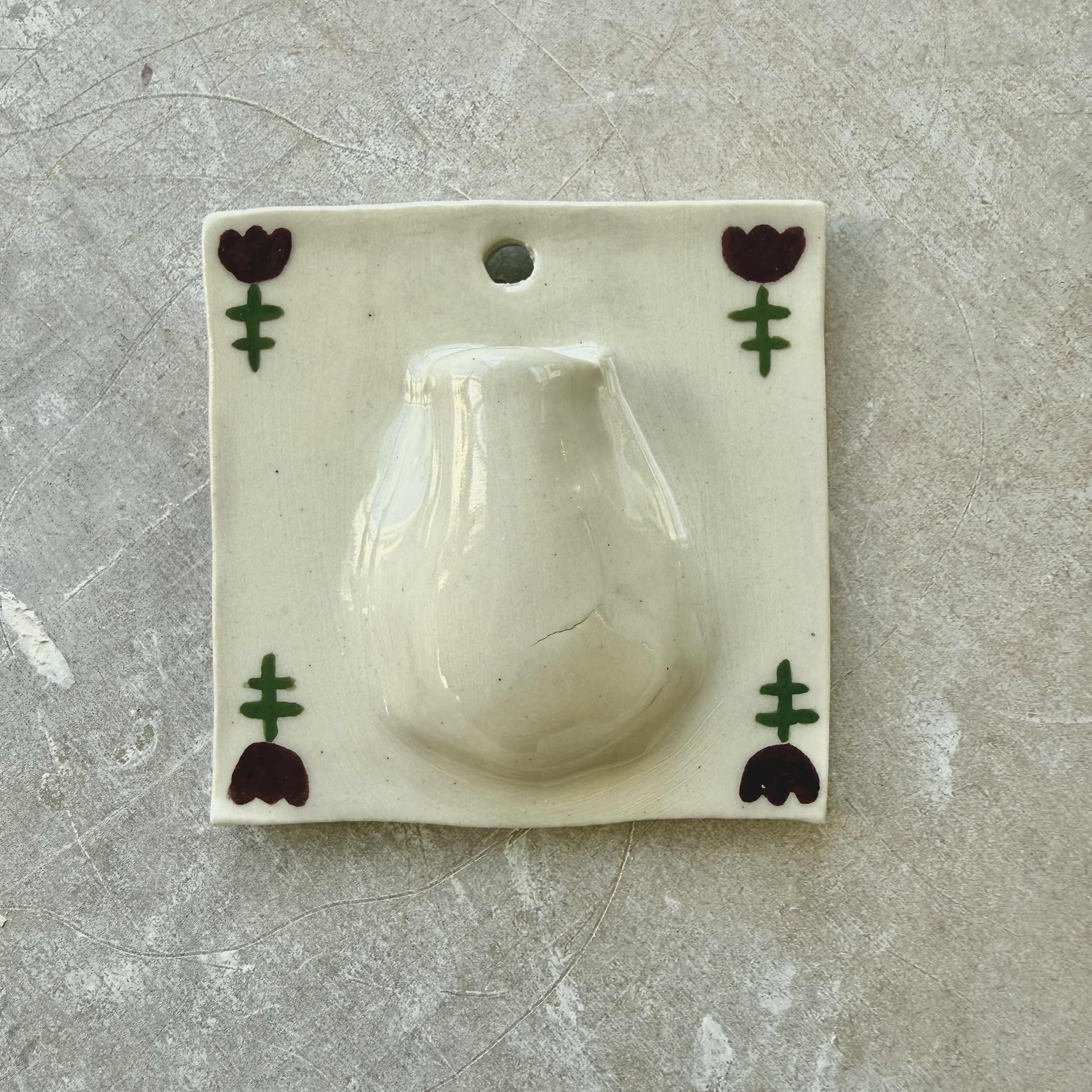 Tulip Fields Wall Vase - Firing Variation