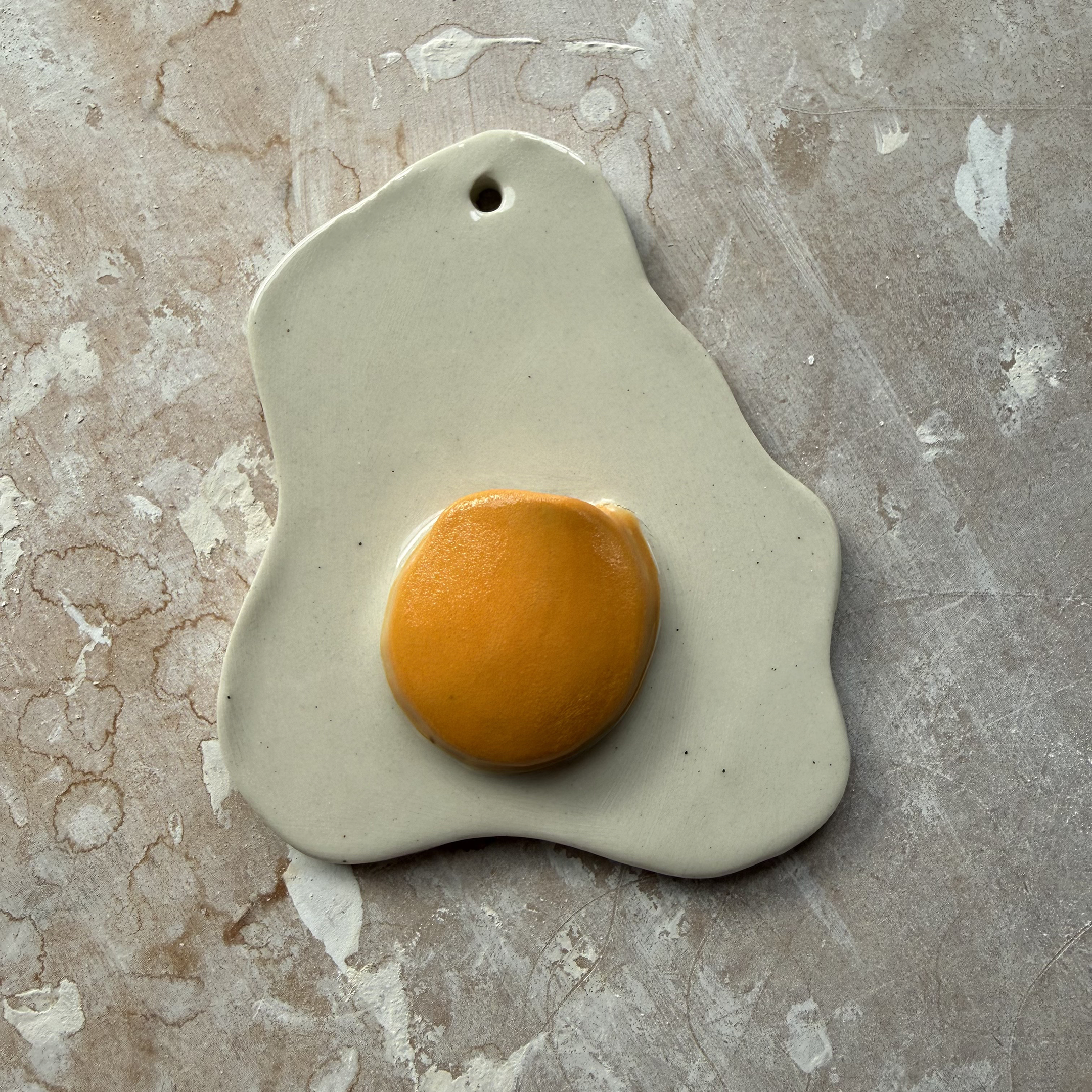 Sunny Side Up Egg Wall Vase