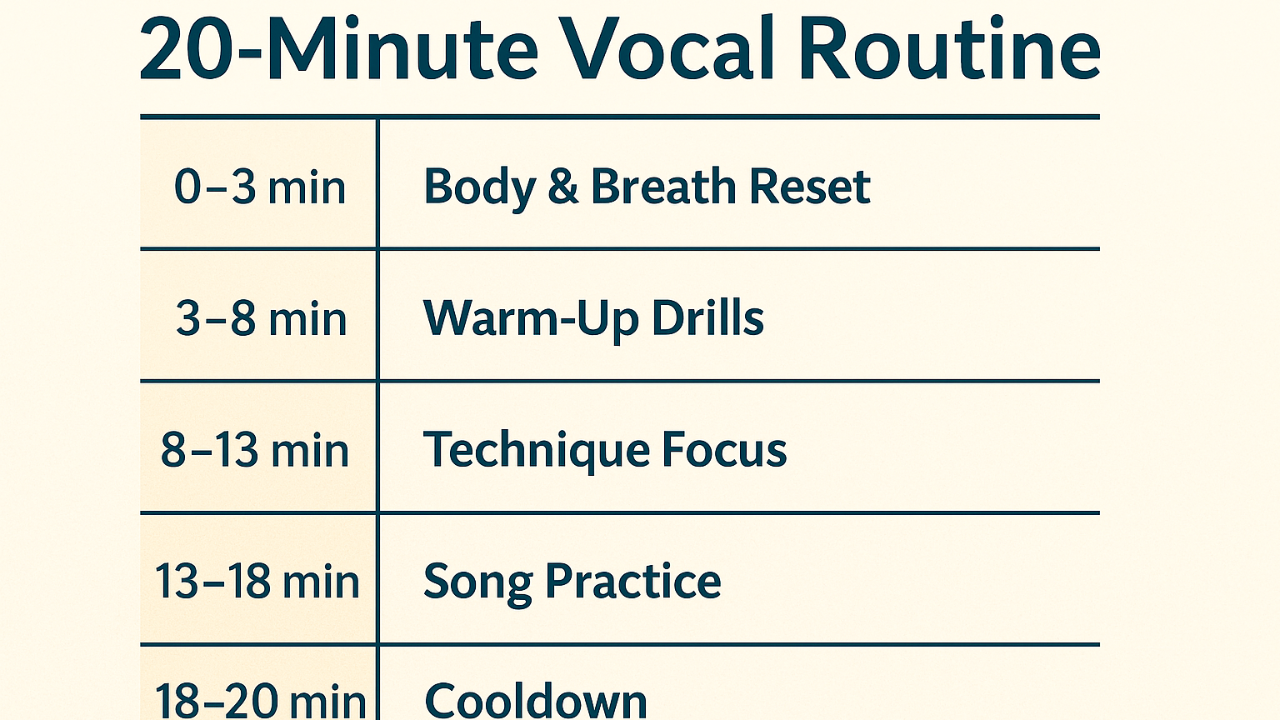 20-Minute Vocal Practice Routines for Moms Who Are Short on Time