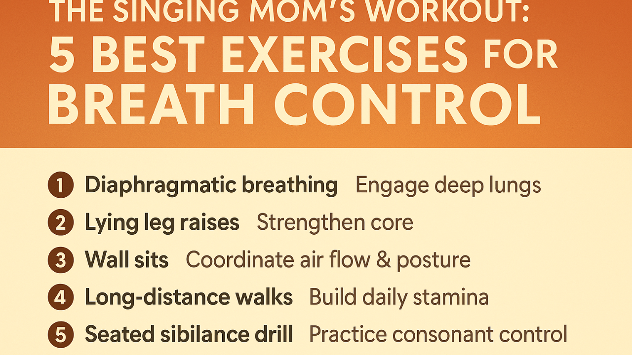 5 Best Breath-Control Exercises for Singing Moms