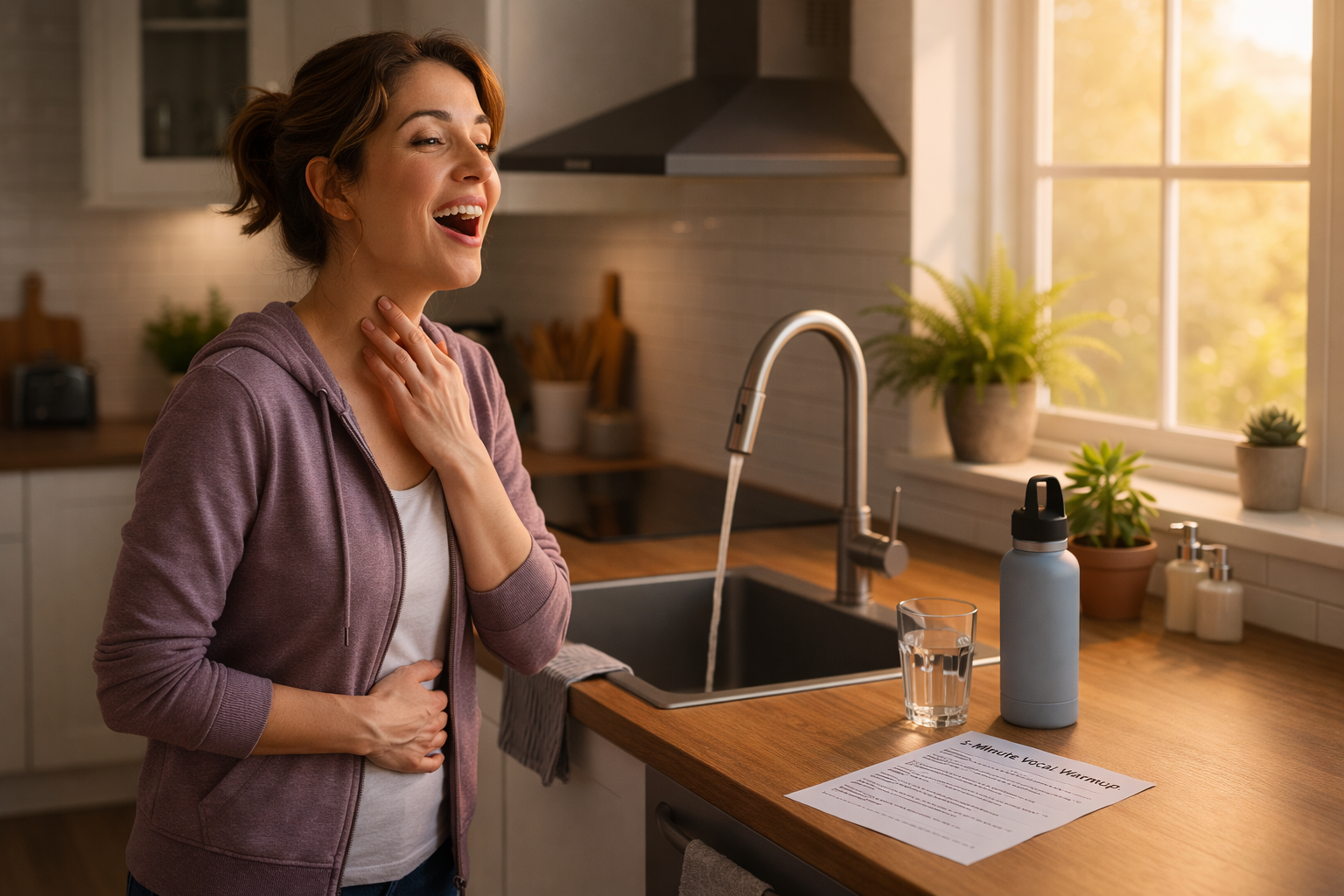 Five-Minute Vocal Warmups for Busy Moms: A Gentle Daily Routine