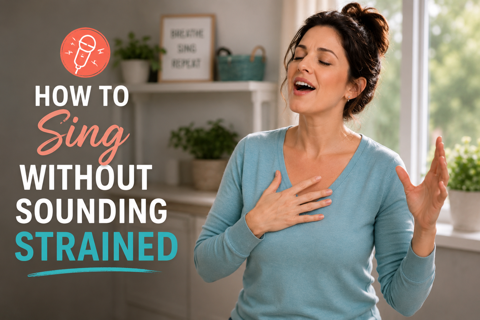How to Sing Without Sounding Strained: 4 Fixes Moms Can Try Today