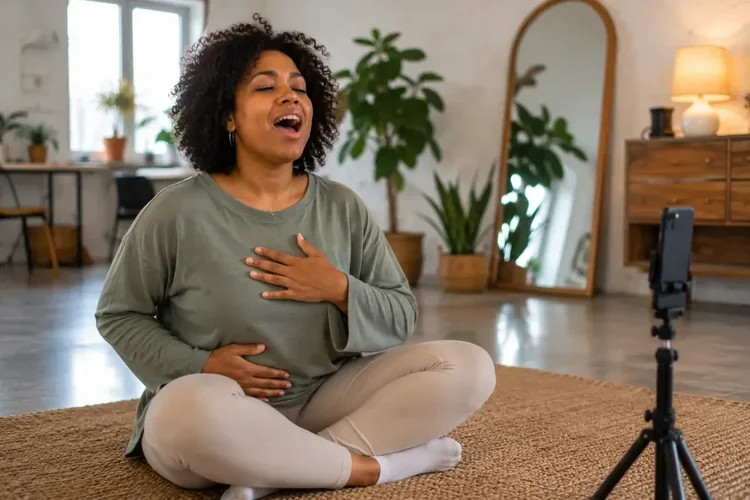 Sing from your diaphragm