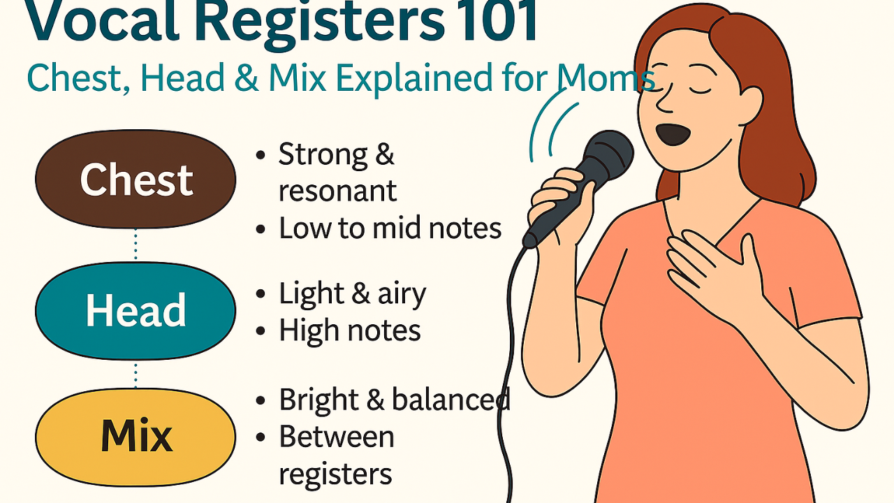 Vocal Registers 101: Chest, Head & Mix Explained for Moms