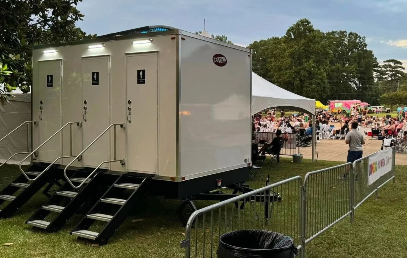 Graduation restroom trailer rentals Virginia