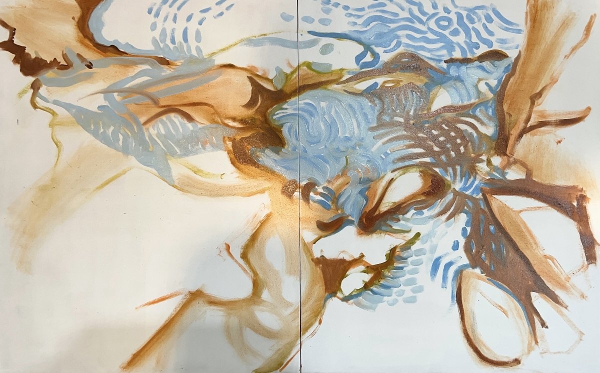 beginning sketch of "river rush"