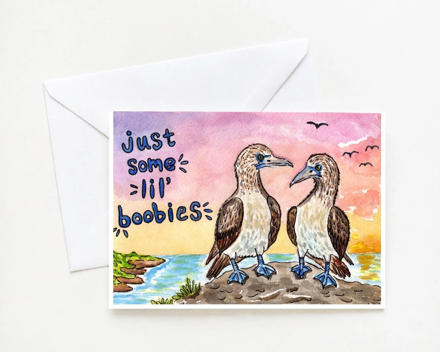 Blue-Footed Booby Greeting Card