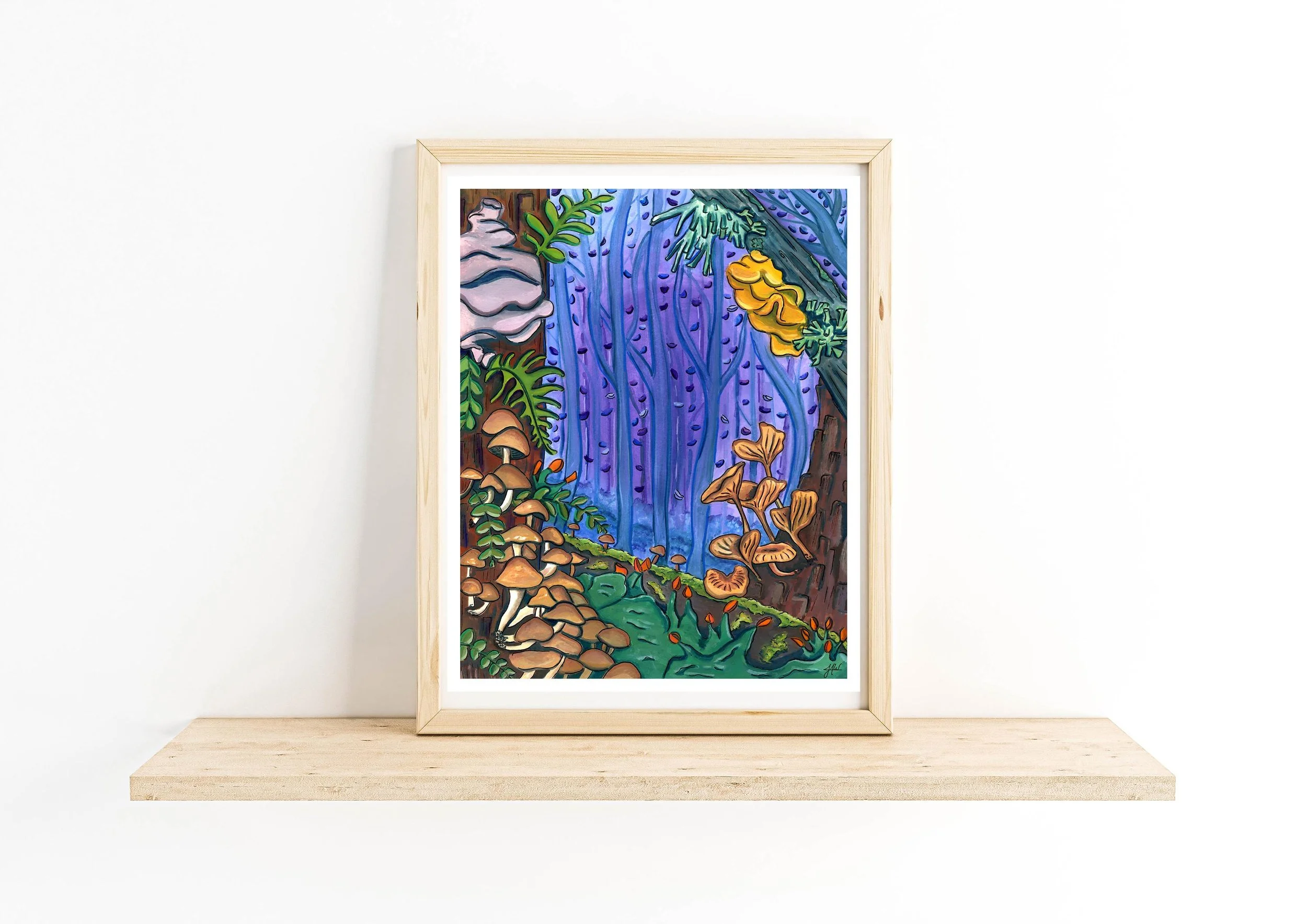 Storybook Woodland Forest Art Print