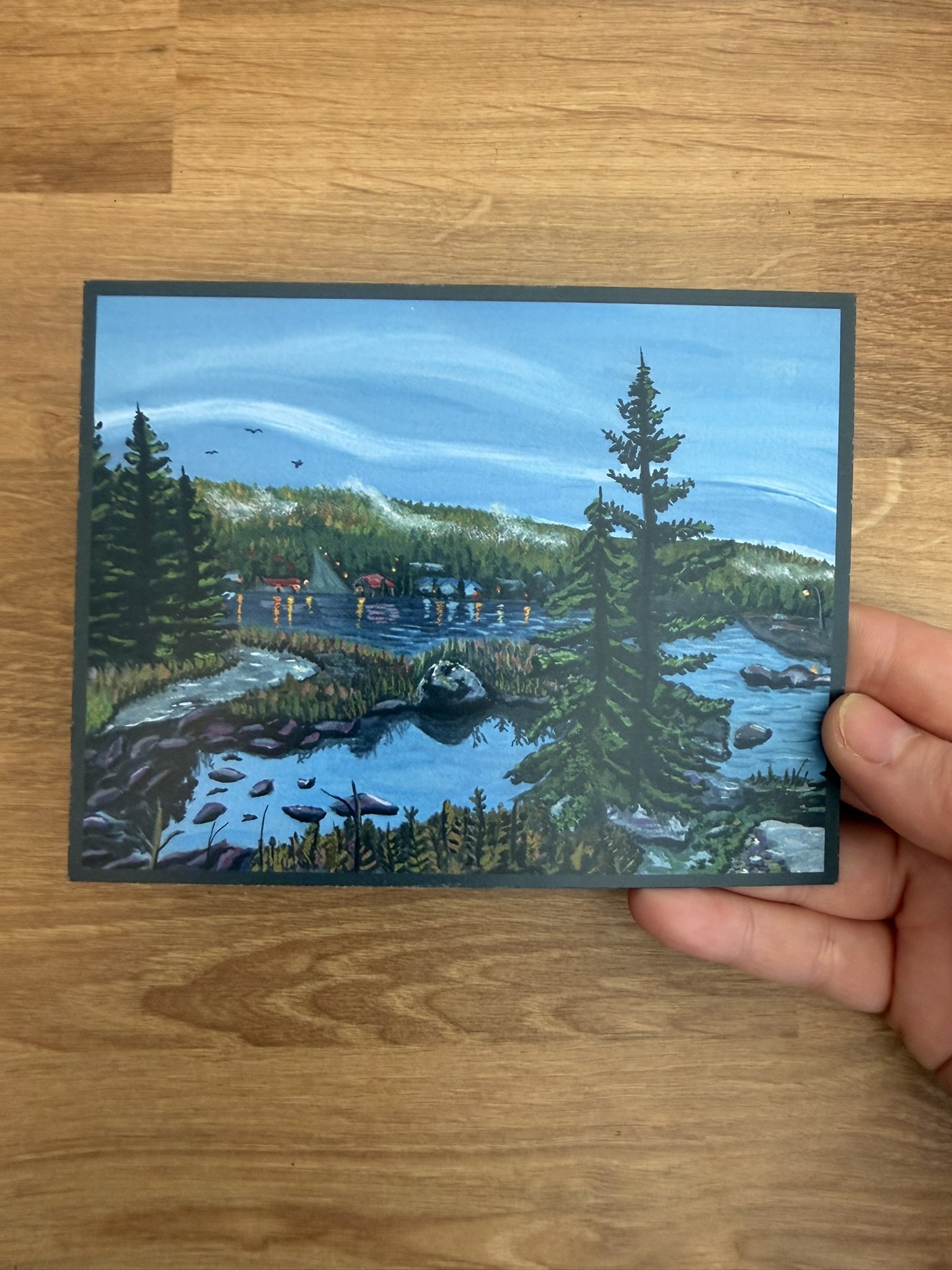 Grand Marais Harbor Landscape Postcard