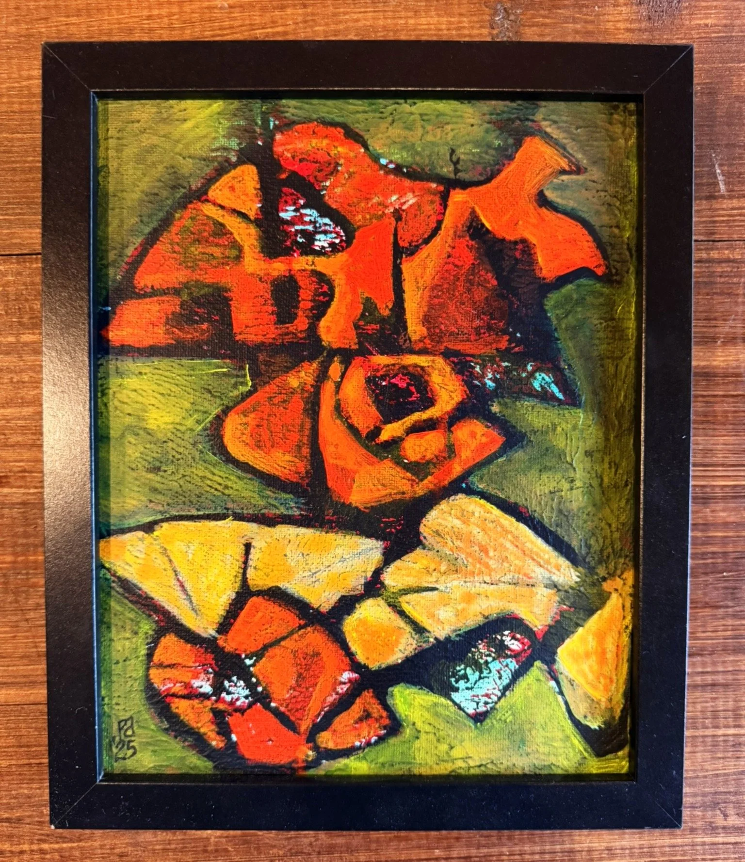 Brutalist Study Composition Original Abstract Painting