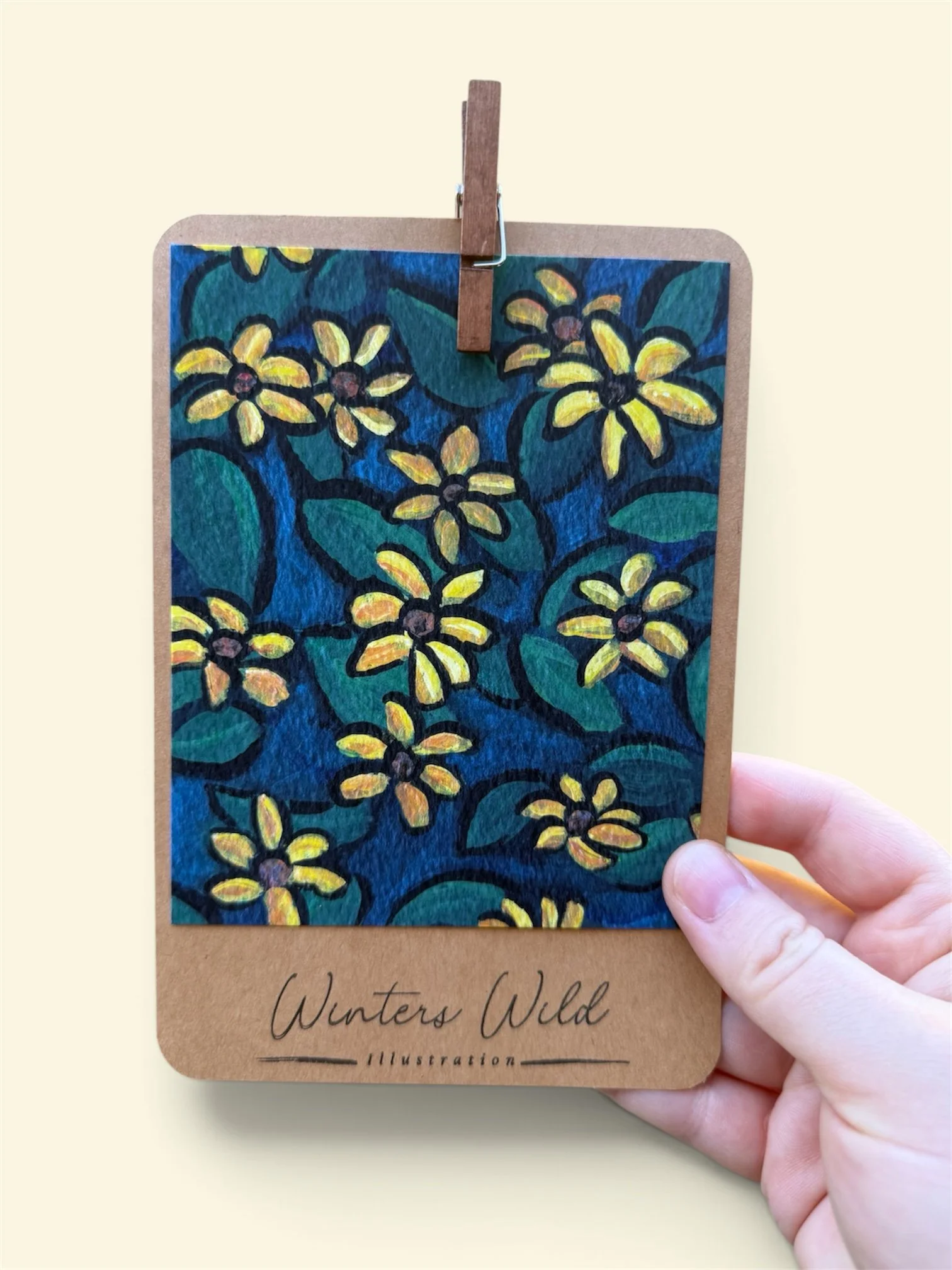 Yellow Coneflower Mini Art Print
