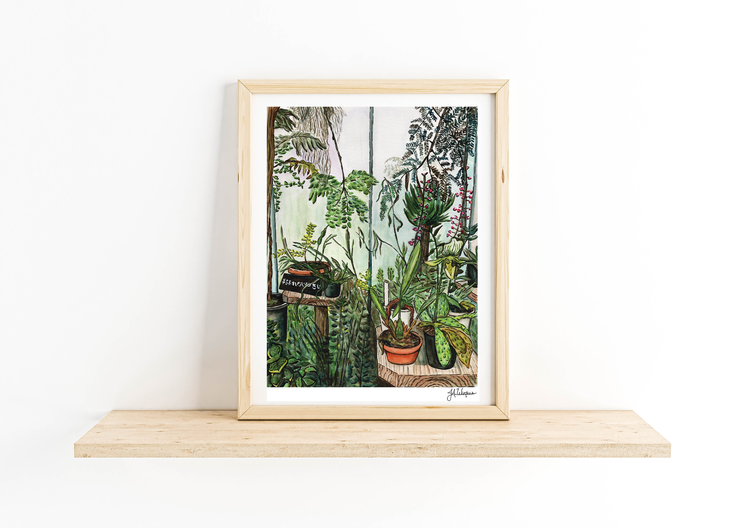 Shinjuku Greenhouse Botanical Art Print