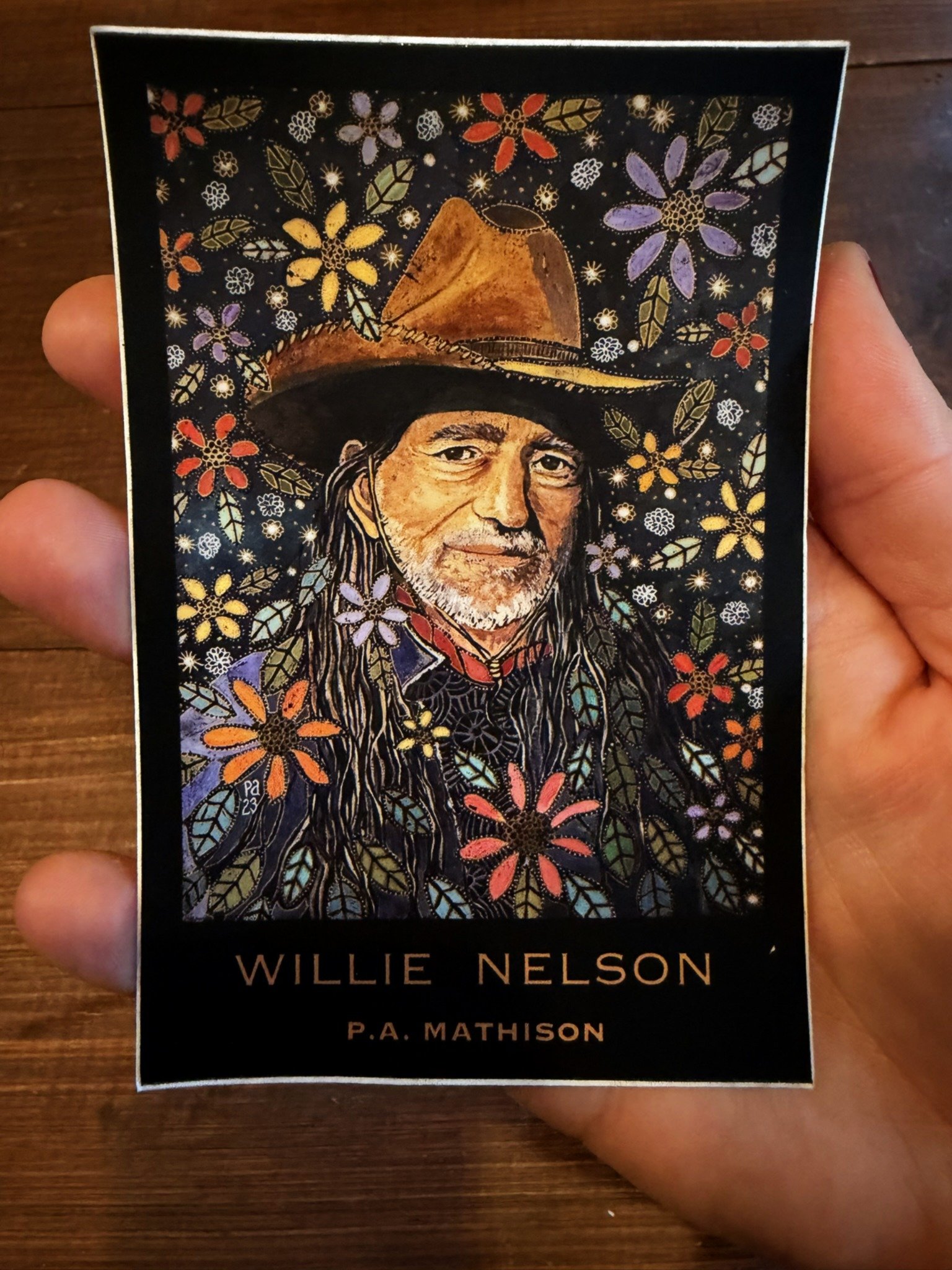 Willie Nelson Sticker