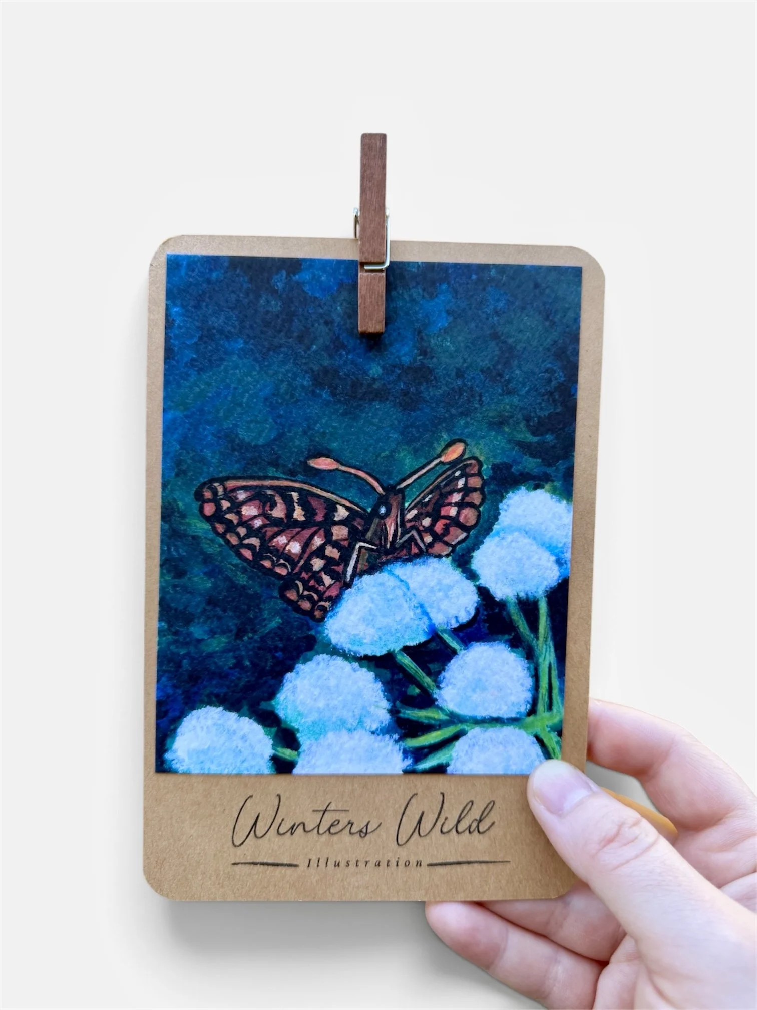 Checkerspot Butterfly Mini Print