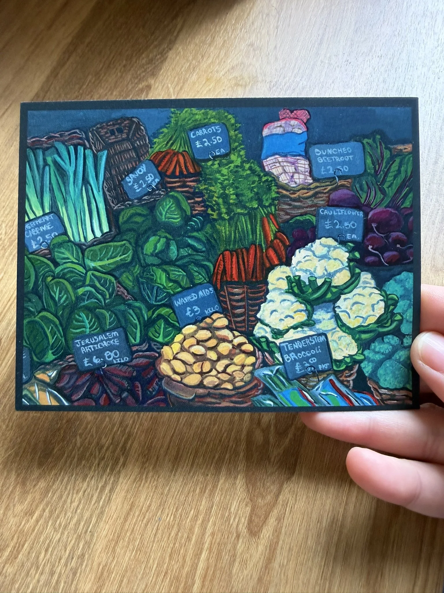 London Farmer's Market Postcard