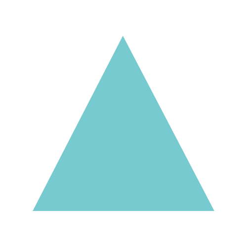 Light blue equilateral triangle on a black background.