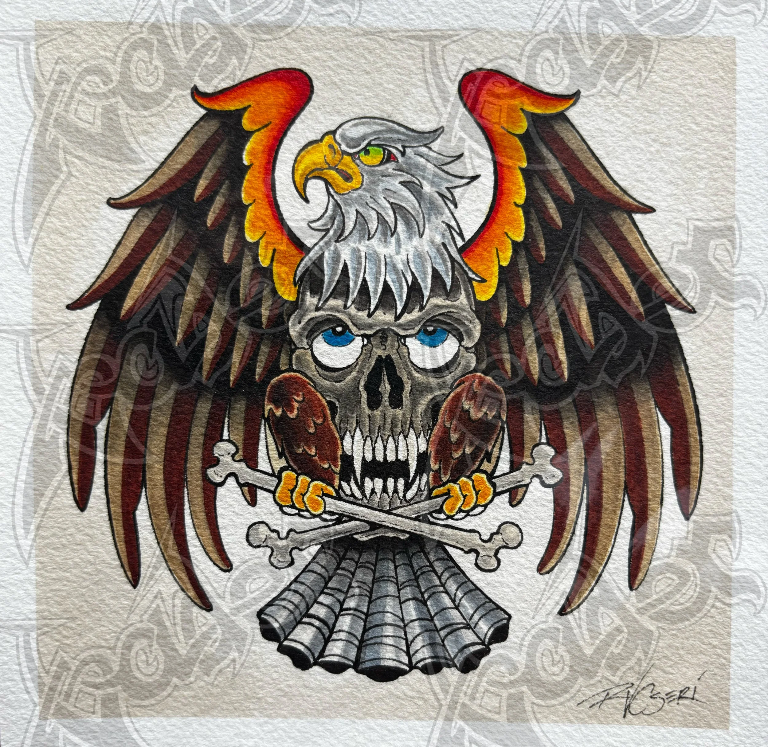 Original - Eagle and Cross Bones