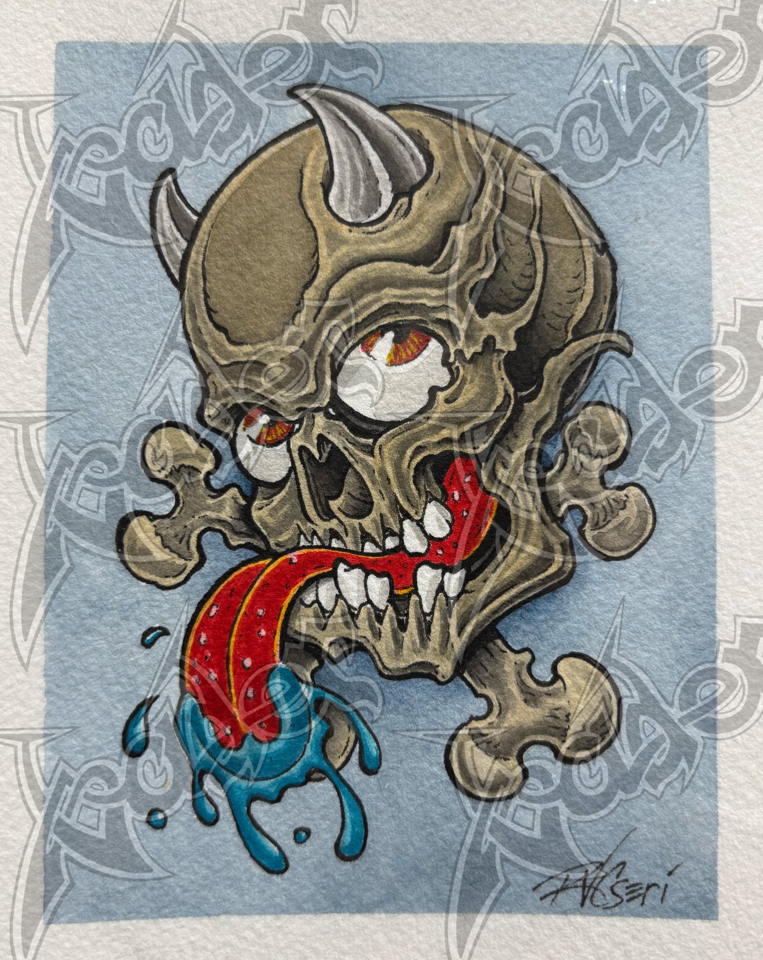 Original - Tongue Skull