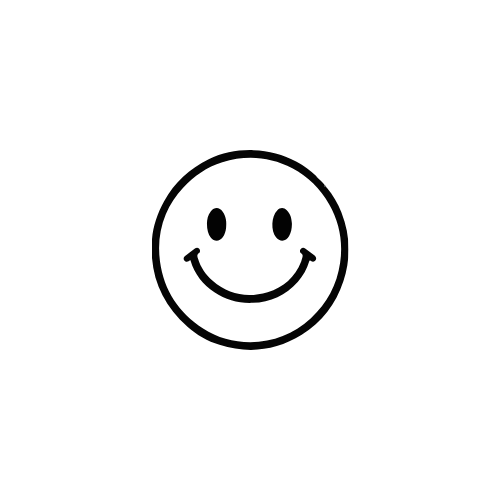 Simple smiley face with a happy expression.