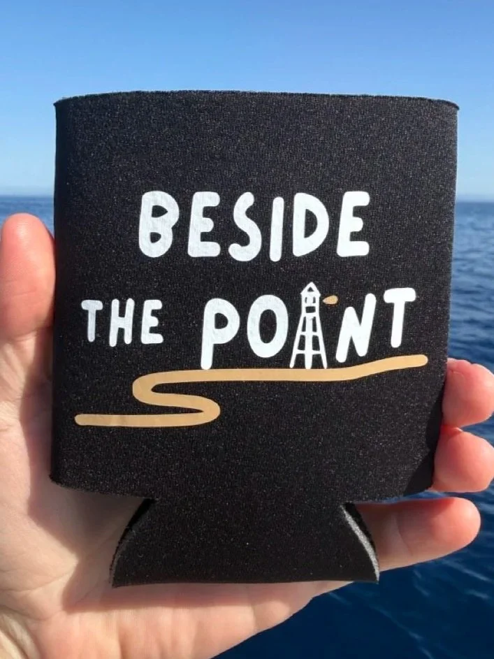 Beside The Point Sunset Cliffs Koozie