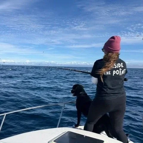 beside the point classic tee on the water