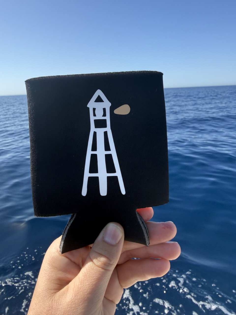 BTP Koozie on the water