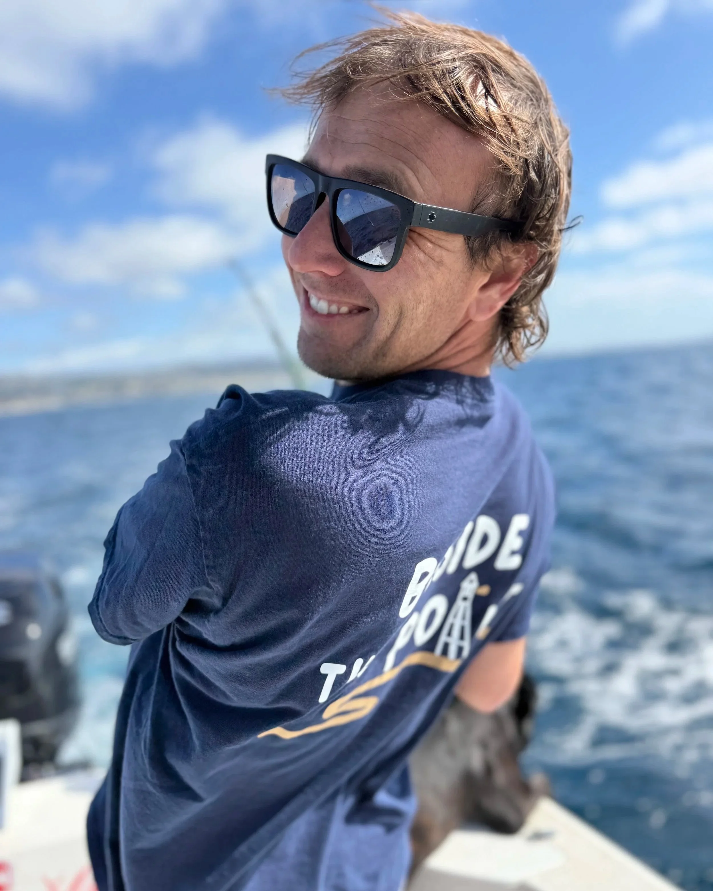 Point Loma Angler with shirt
