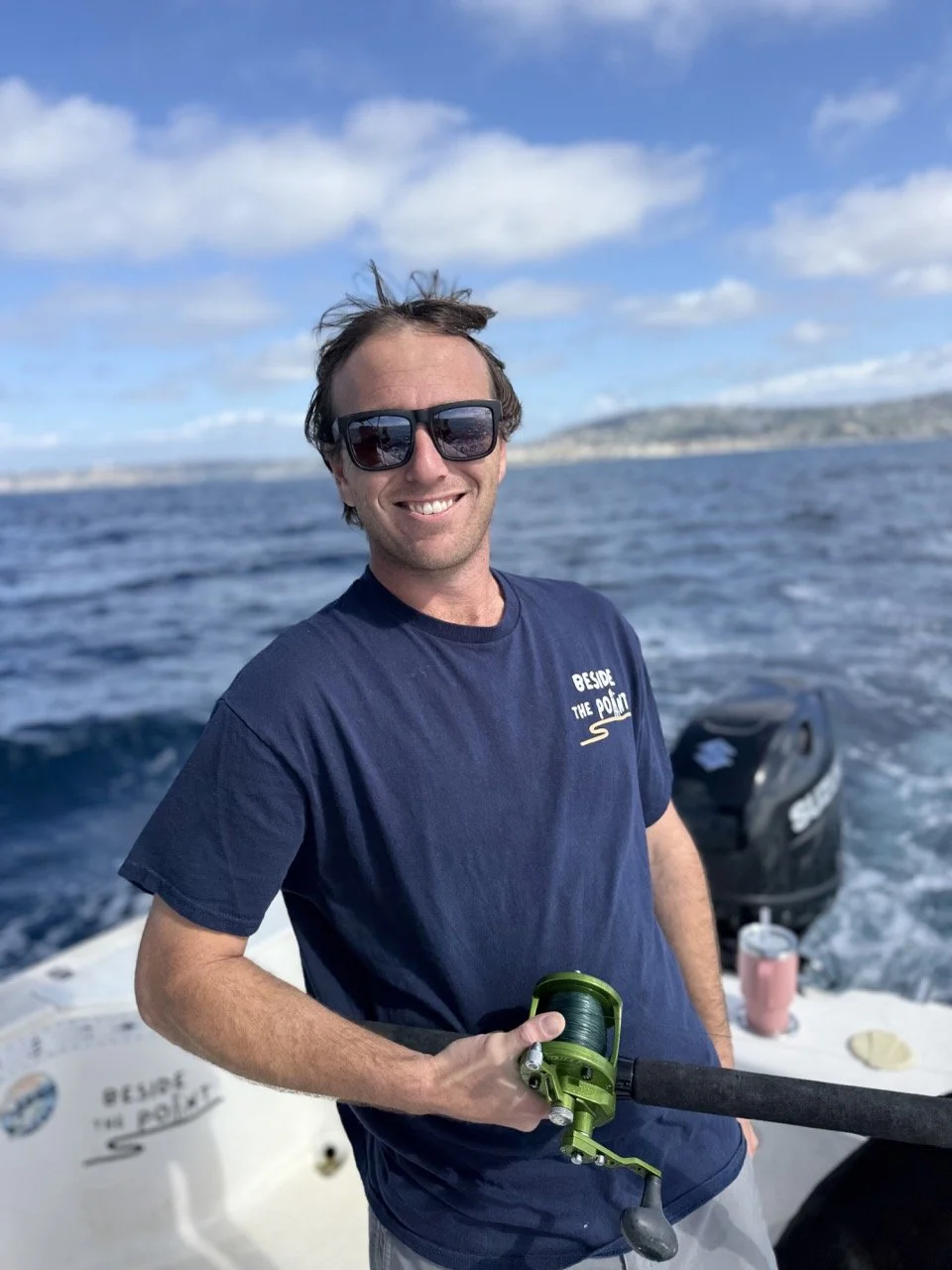 Beside the point cliffs tee fishing in La Jolla