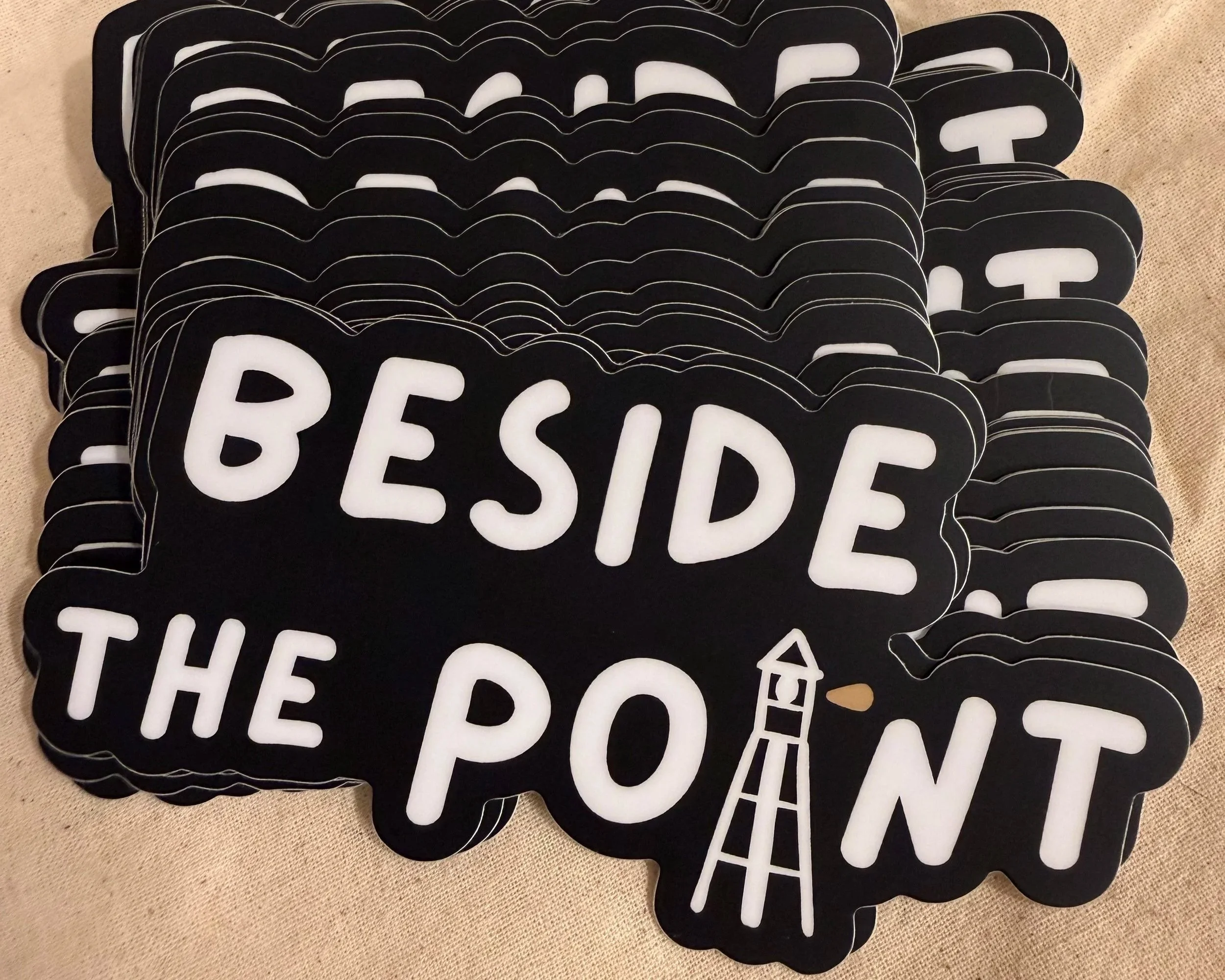 Beside The Point Stickers