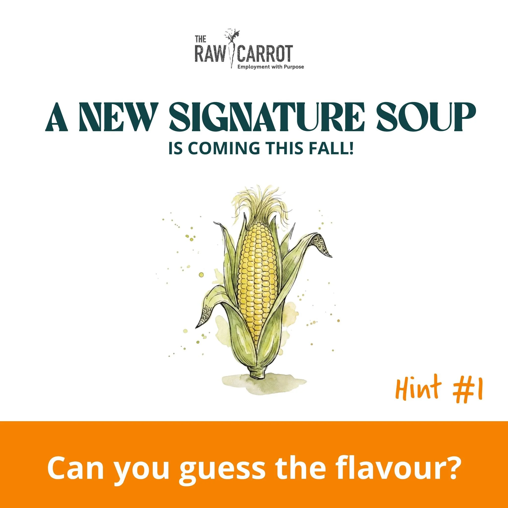 A brand new handcrafted soup is joining our lineup this fall, and we're sharing a few clues before the big reveal. 

Here's your first hint. 🌽 
Share your guess in the comments. We can't wait to see what you come up with. 

Every purchase supports m