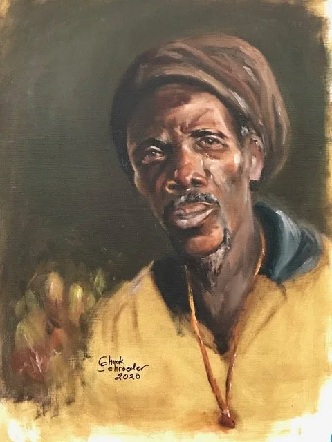 Mango Merchant
28” x 24” Oil on Canvas 
$800.00 
Framed