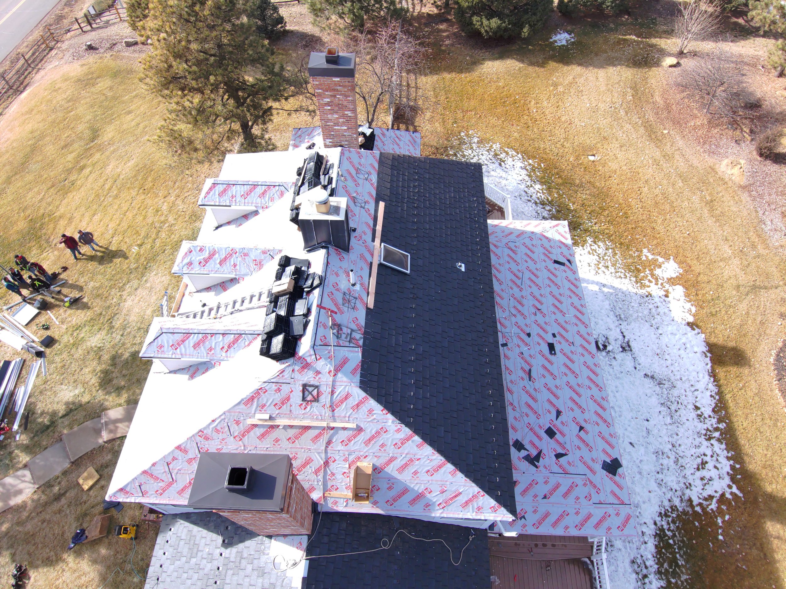 Rooftop before repair