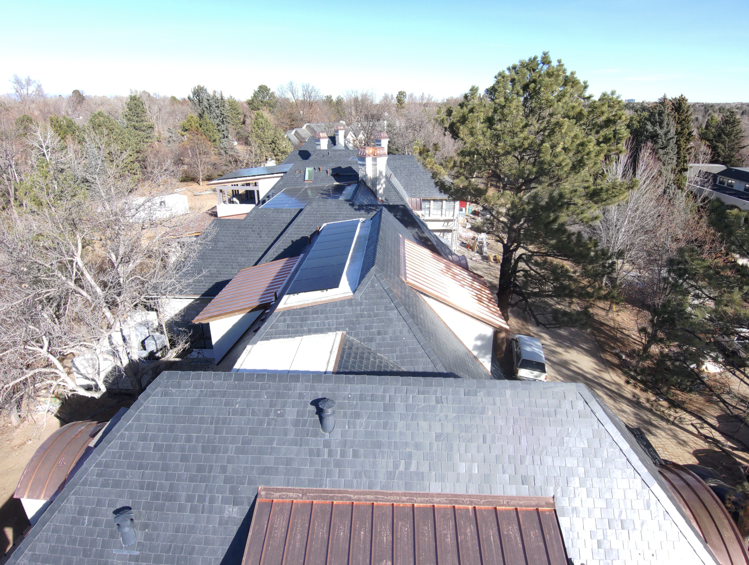 Lux house roof repair