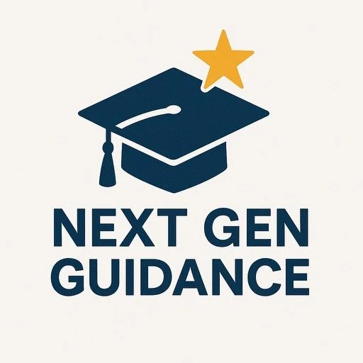 Logo with graduation cap and star, with the text "Next Gen Guidance" underneath.